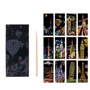 Scratch Art Bookmark Set (12 pcs)